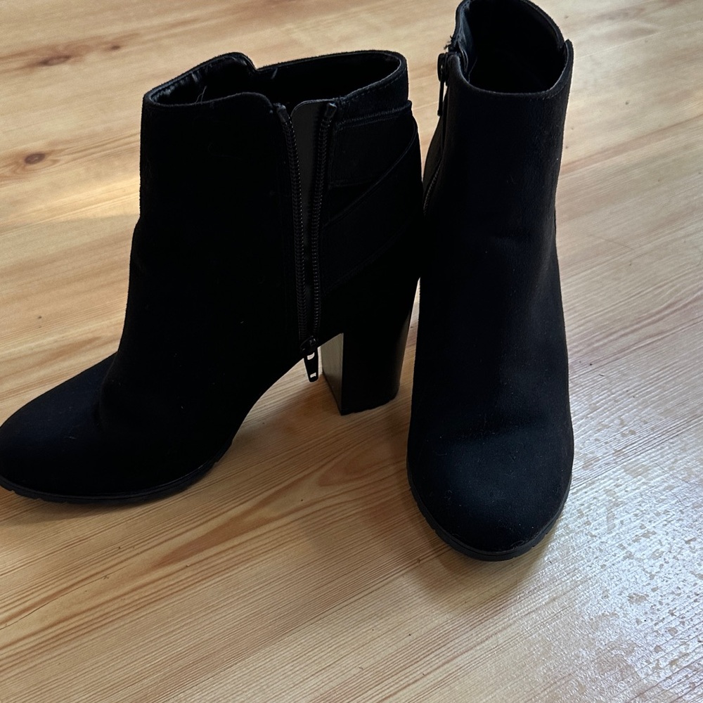 a new day Elegant Black Ankle Boots